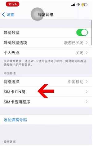 乳源苹果14维修网分享如何给iPhone14的SIM卡设置密码 