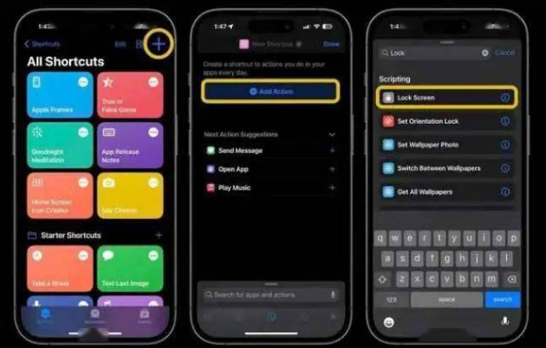 乳源苹果14锁屏维修店分享iPhone14升级iOS16.4后如何创建锁屏快捷方式 