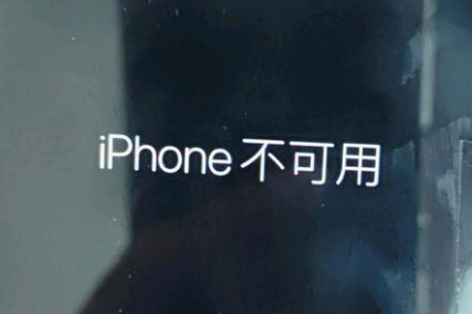 乳源苹果服务网点分享锁屏界面显示“iPhone 不可用”如何解决 